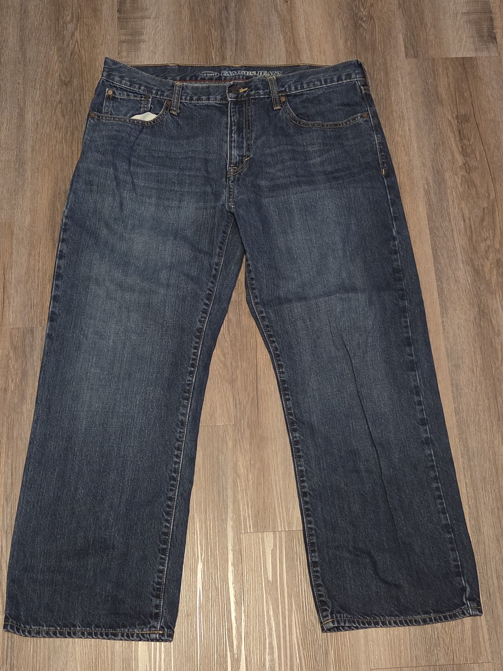 Old Navy Men's Relaxed Dark Blue Jeans